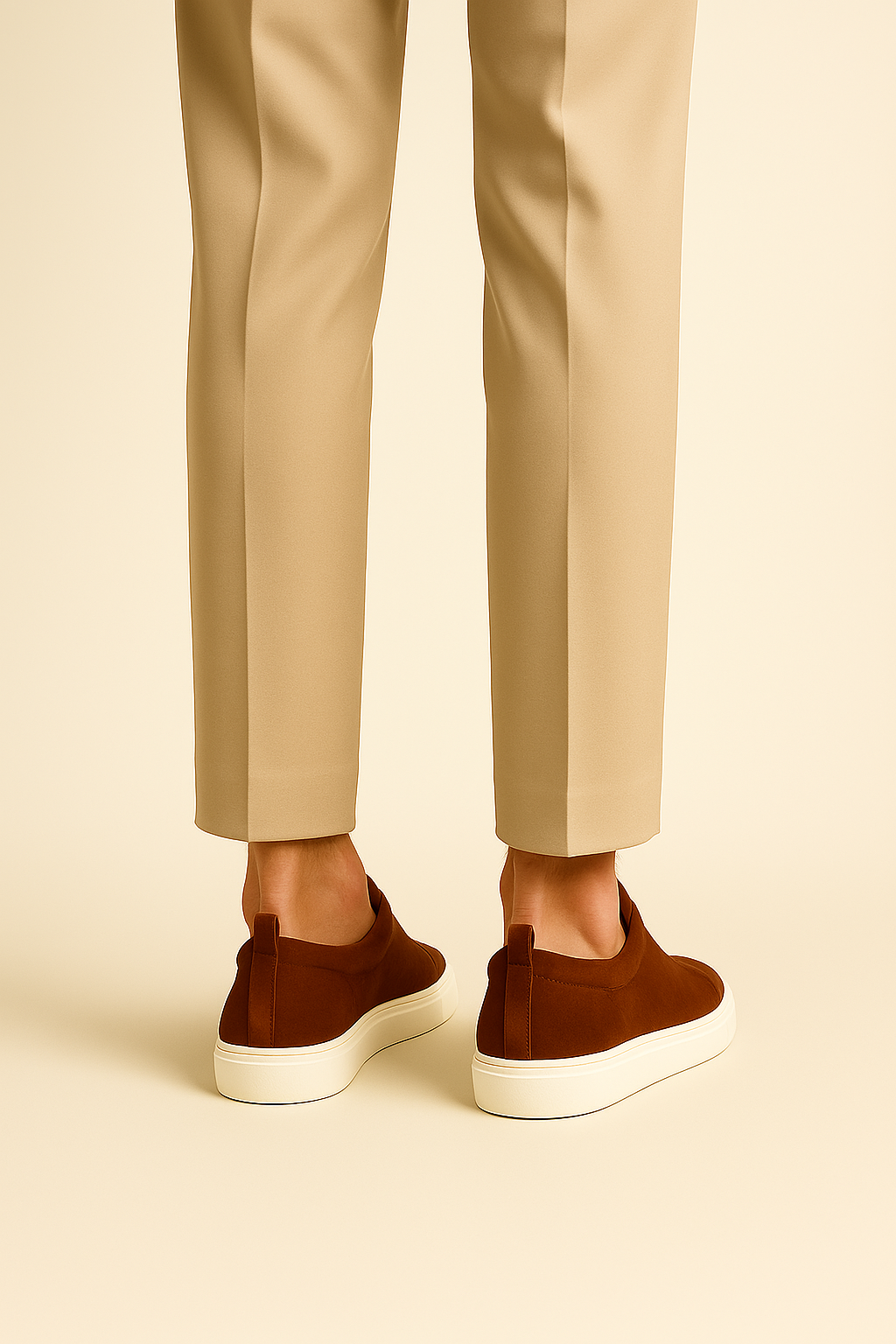 Emirali Suede Slip-On Marron