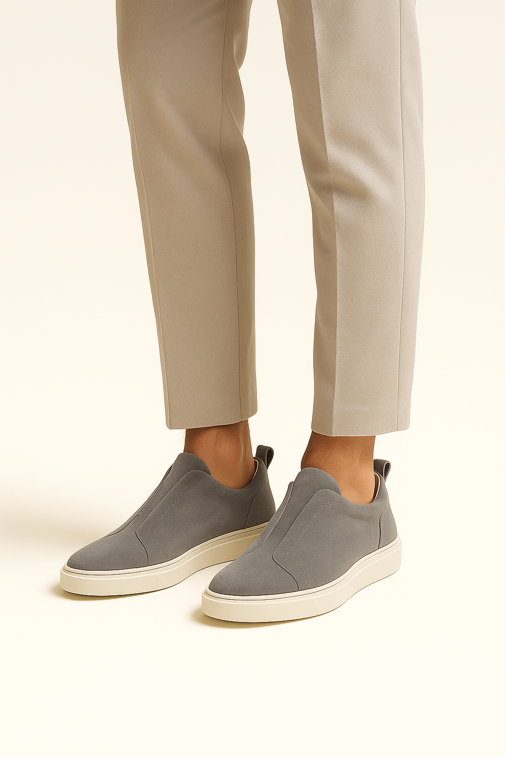 Emirali Suede Slip-On Gris