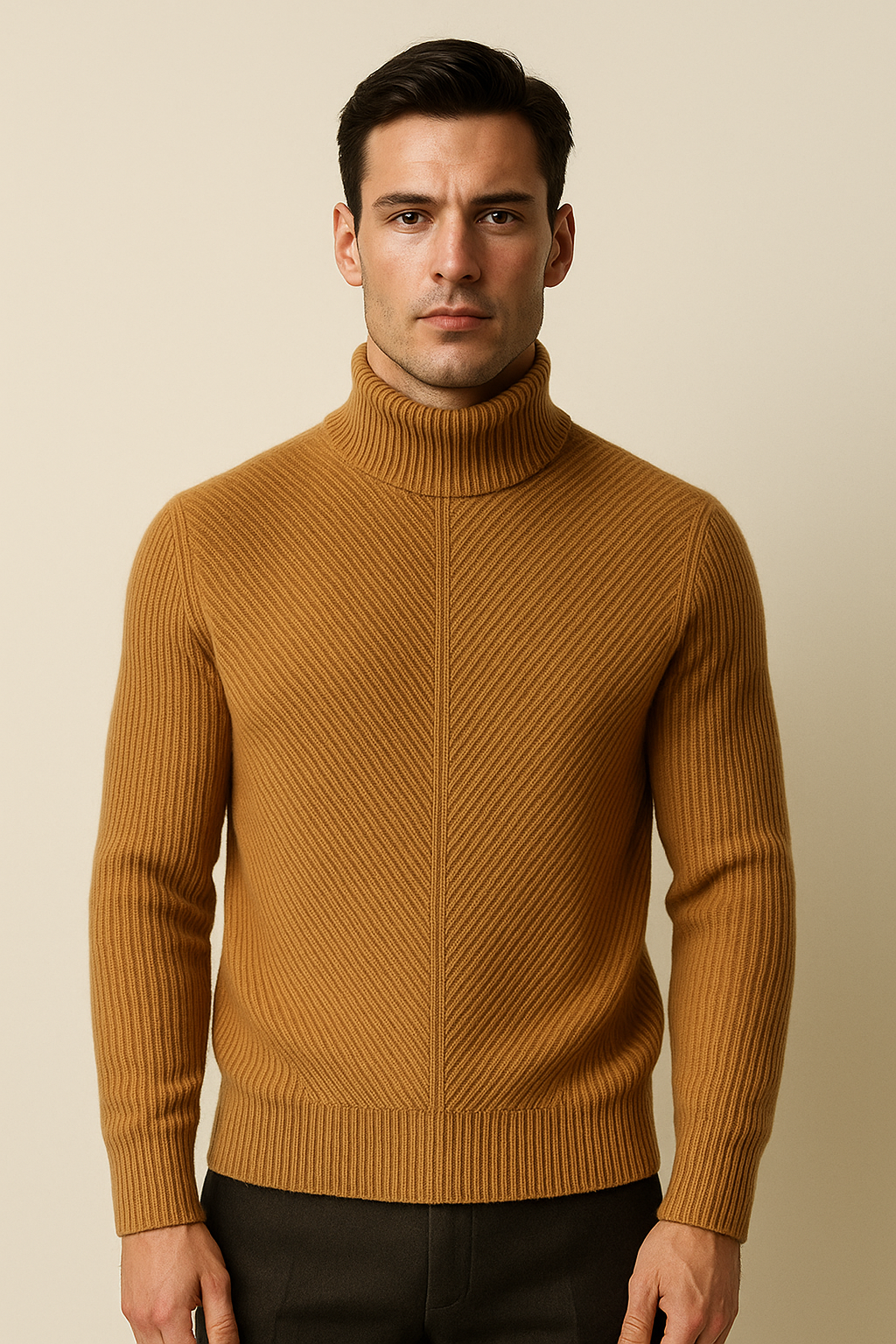Pull Montari en Laine Mérinos Camel