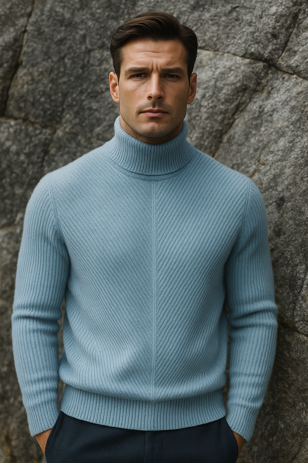 Pull Montari en Laine Mérinos Bleu