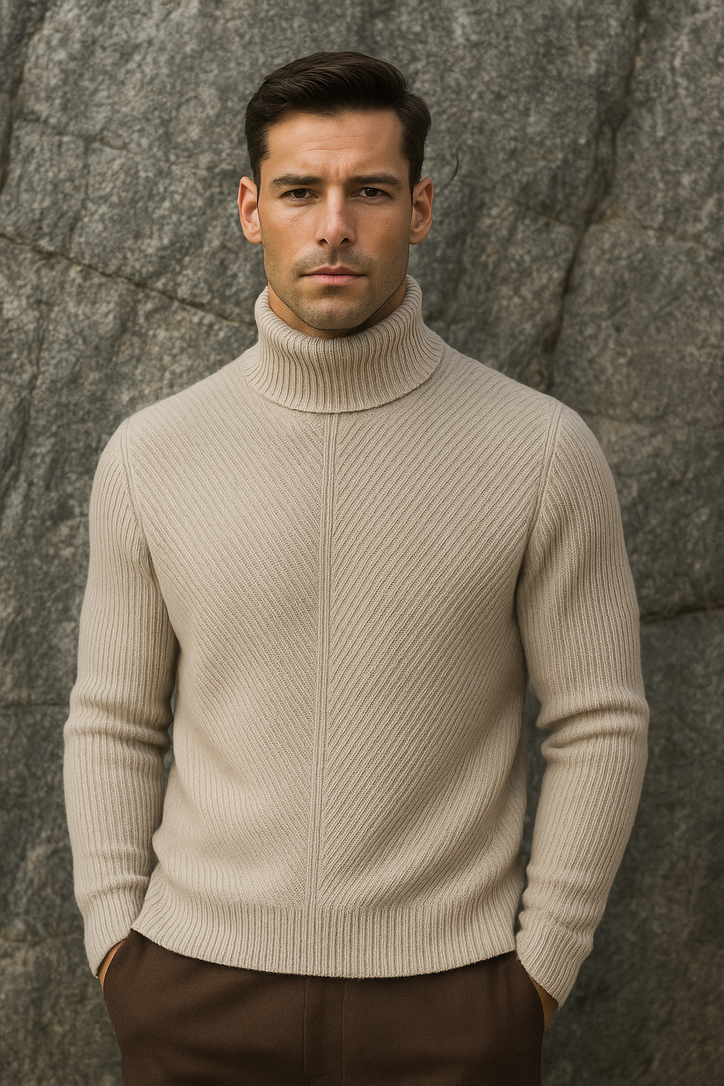Pull Montari en Laine Mérinos Gris