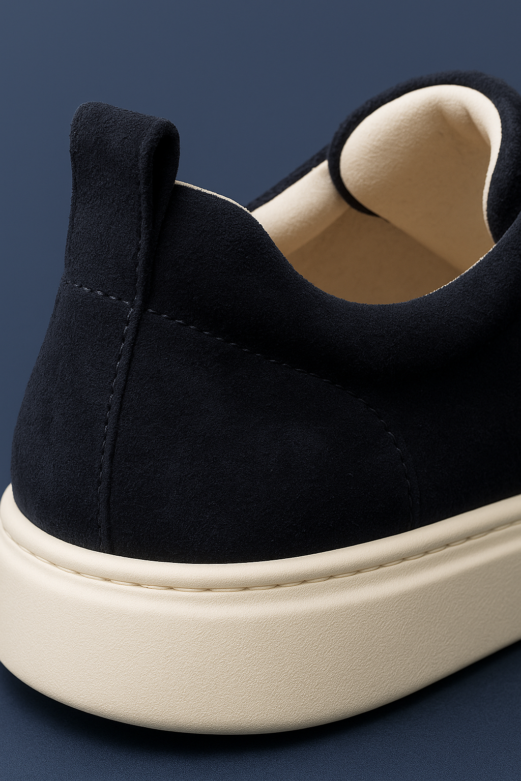 Emirali Suede Slip-On Marine