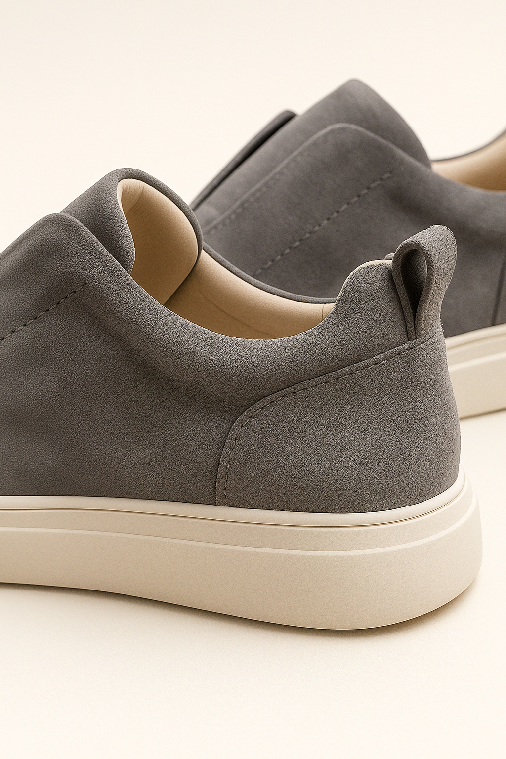 Emirali Suede Slip-On Gris