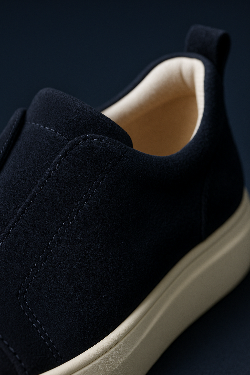 Emirali Suede Slip-On Marine