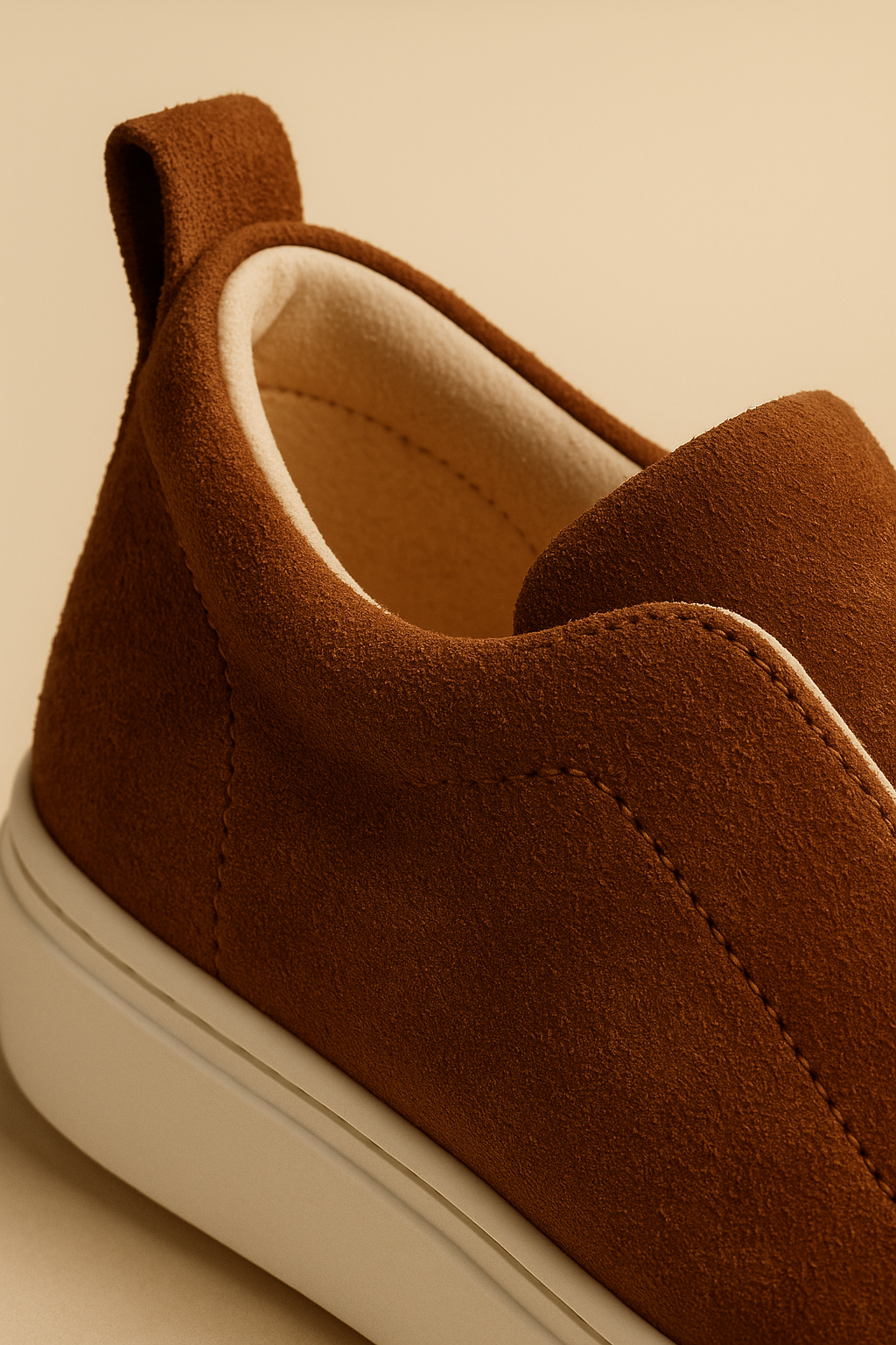 Emirali Suede Slip-On Marron