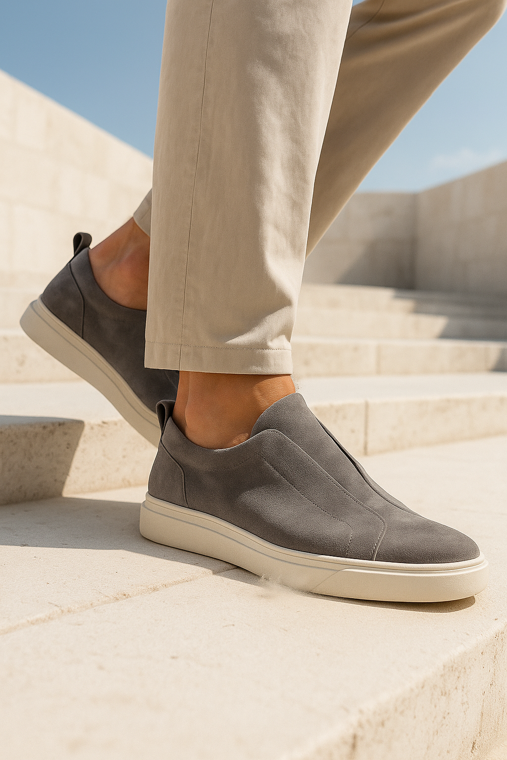 Emirali Suede Slip-On Gris