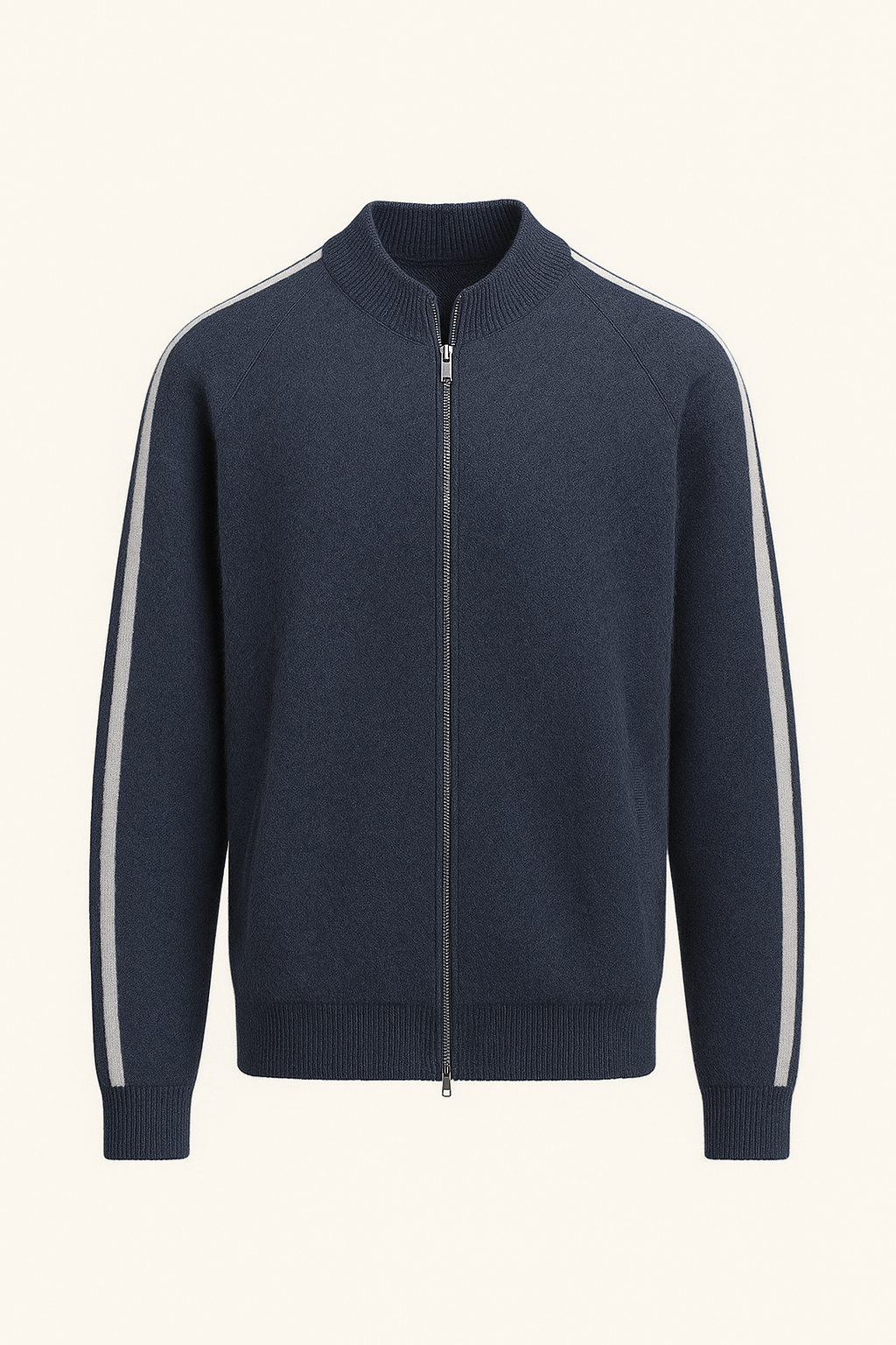 Calenzi Cachemire Zip Tricot Marine