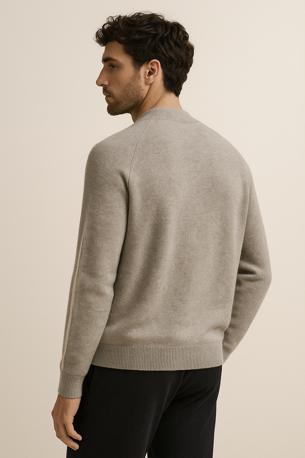Emiral Cachemire Zip Tricot Gris