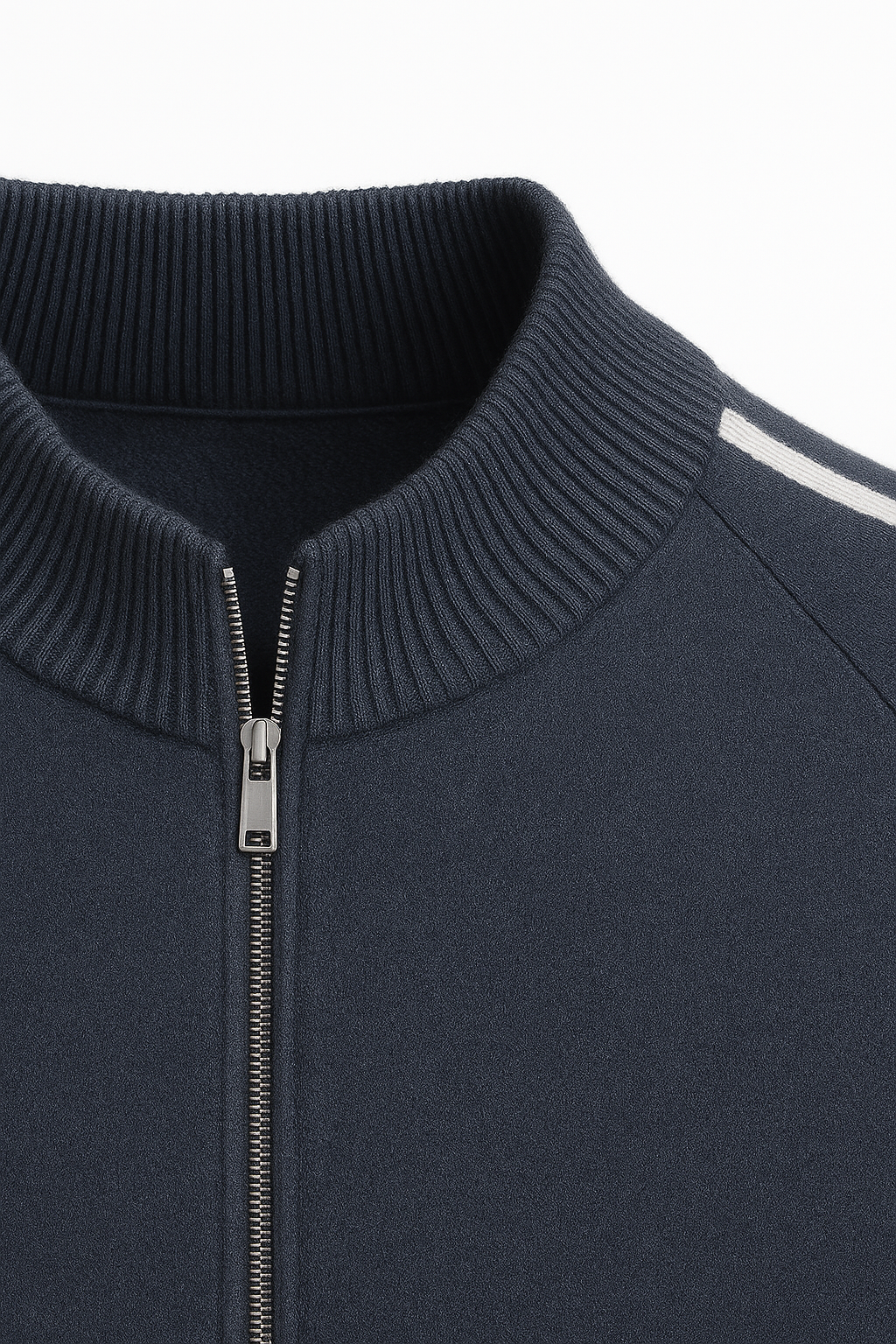 Calenzi Cachemire Zip Tricot Marine