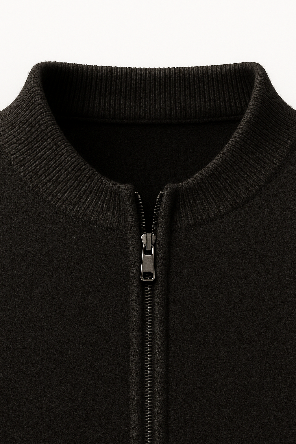 Havren Cachemire Zip Tricot Noir