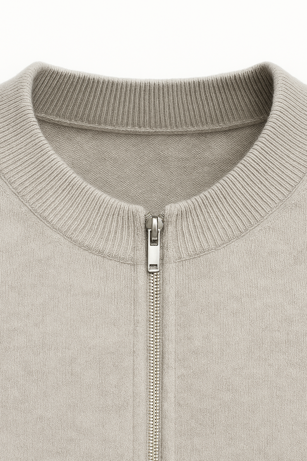 Emiral Cachemire Zip Tricot Gris