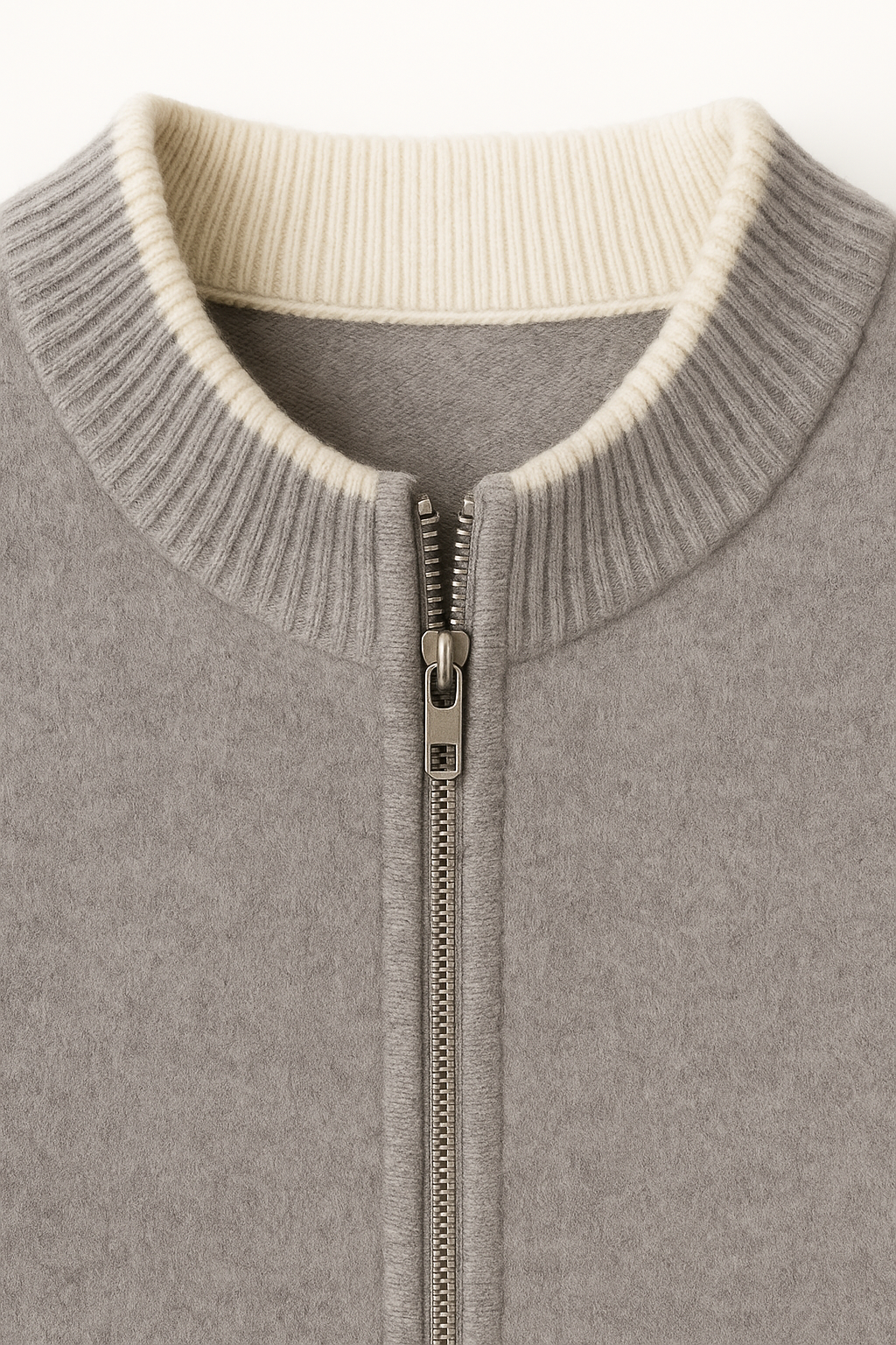 Cardigan Zippé Leonardo Gris