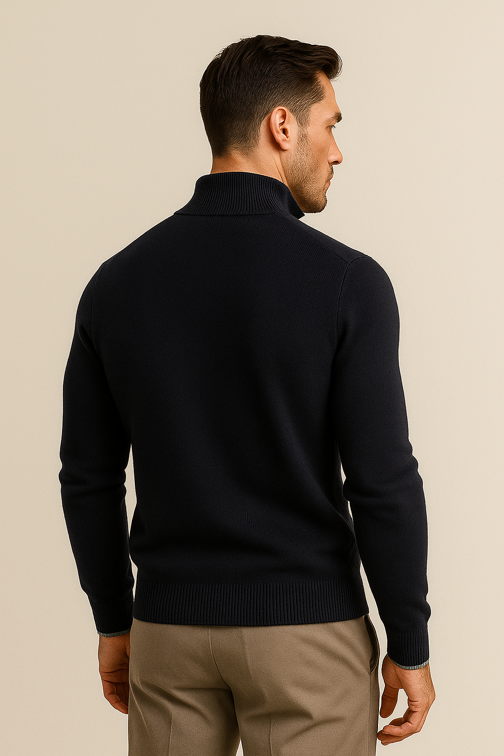 Cardigan zippé Leonardo Marine