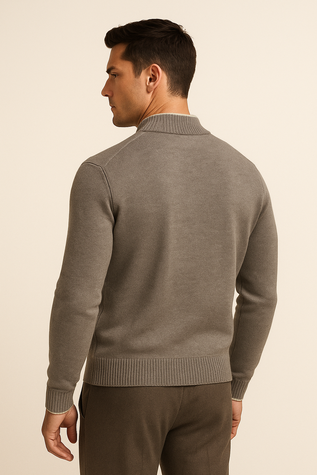 Cardigan Zippé Leonardo Gris