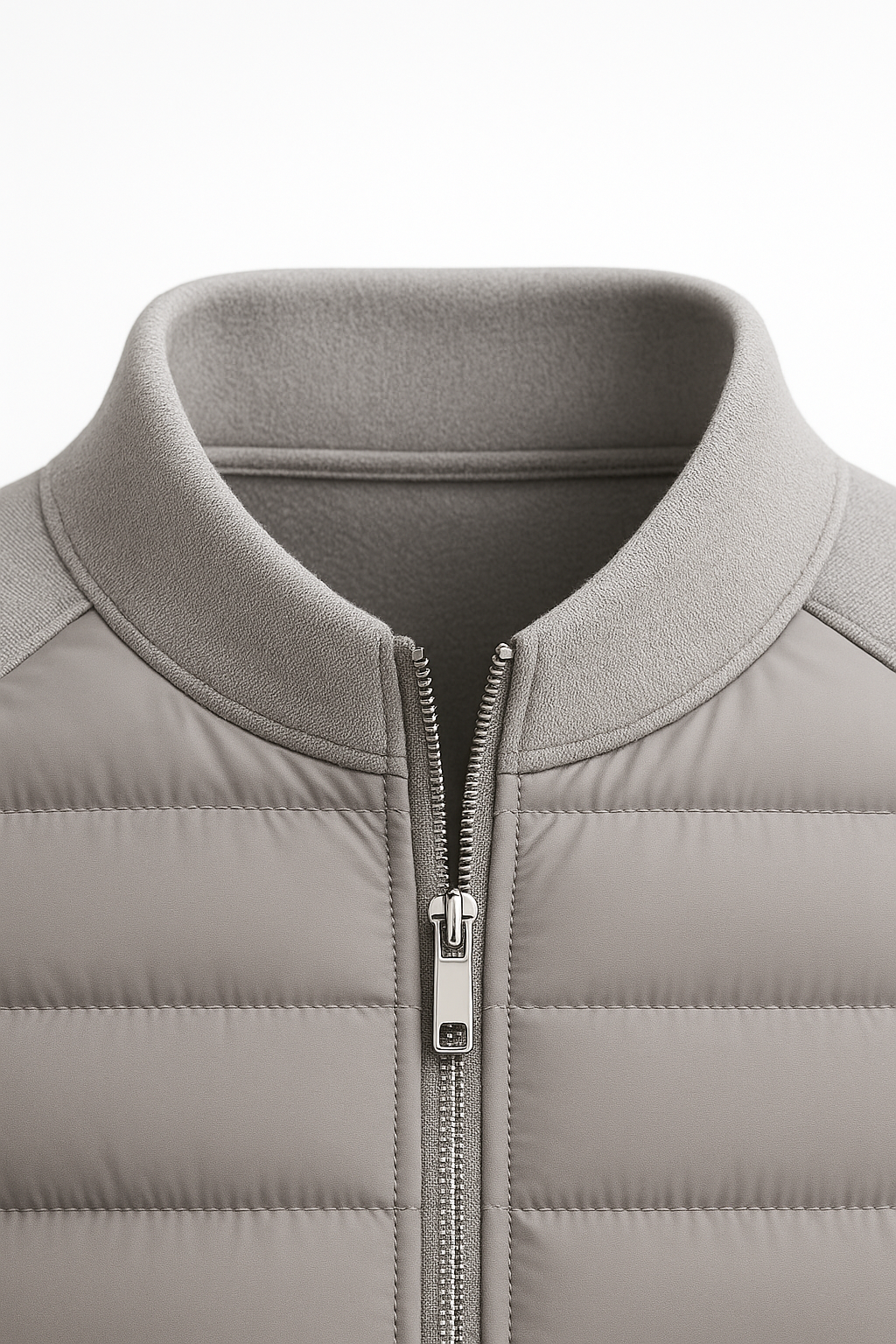 Veste Padded en Laine Sorrento Grise