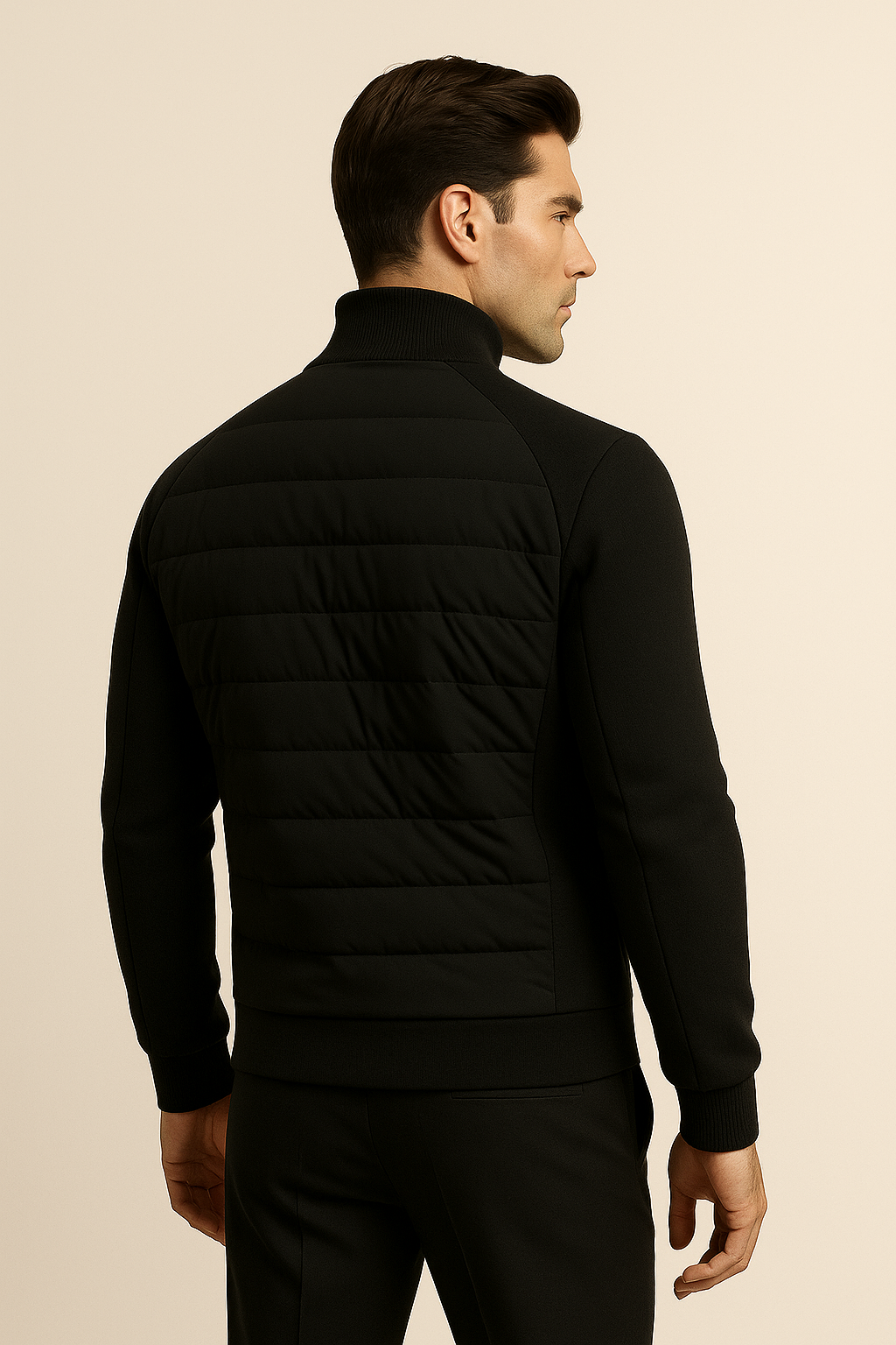 Veste Padded en Laine Bellori Noire