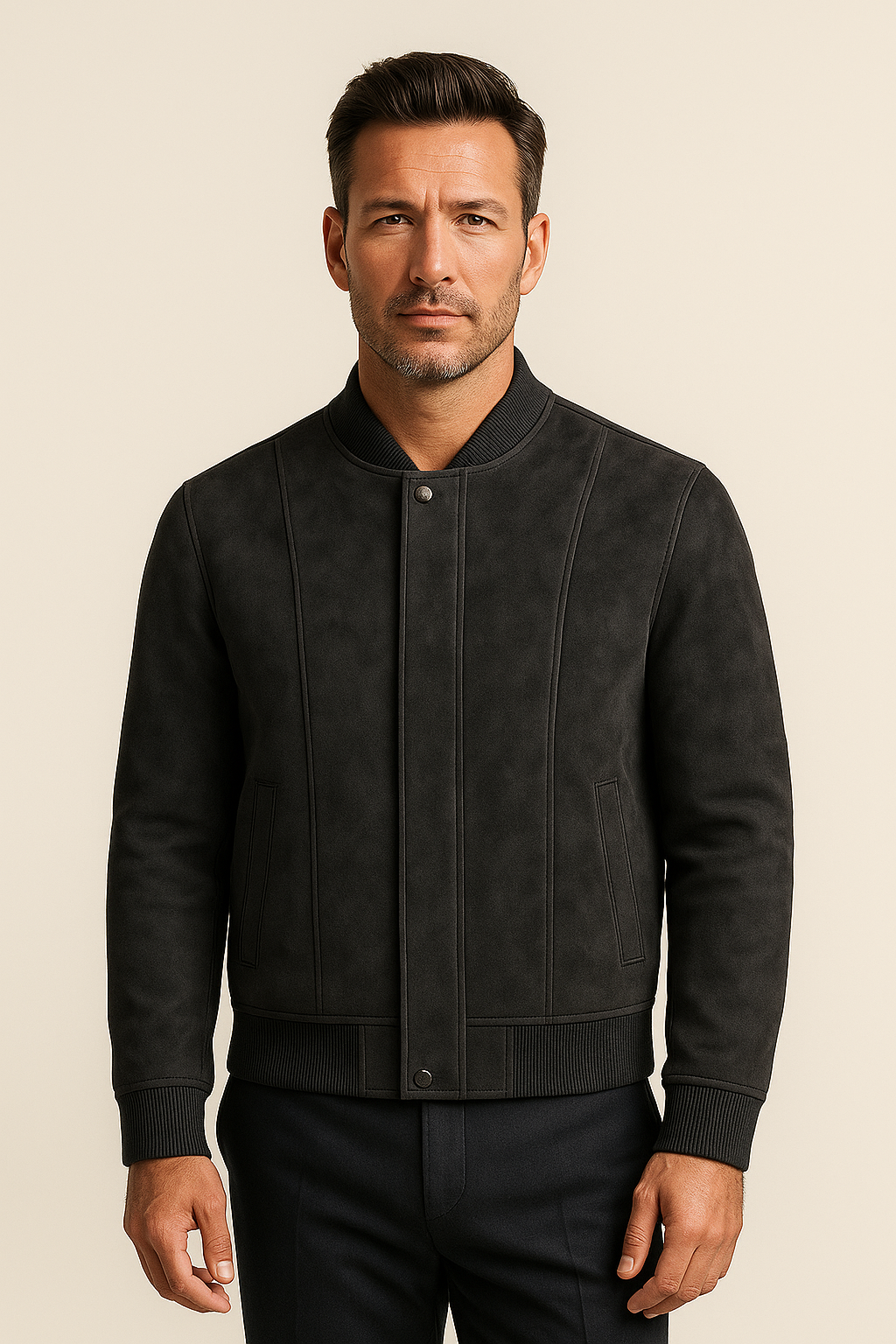 Bomber Suédé Montieri Noir