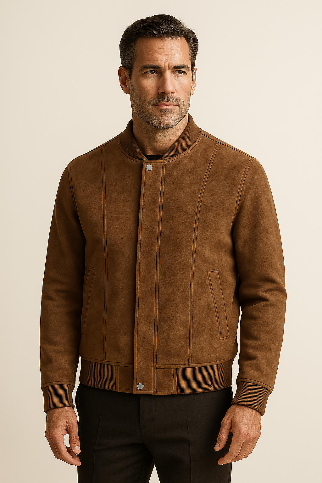 Bomber Suédé Montieri Marron