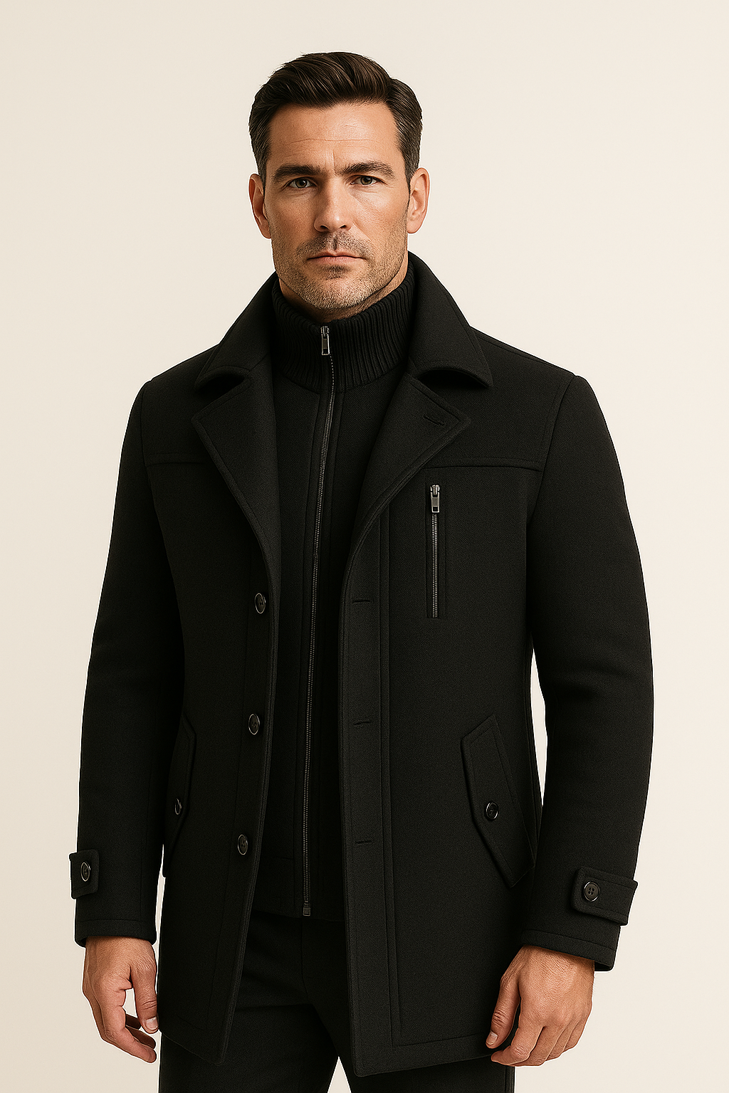 Manteau Melvin Field Noir