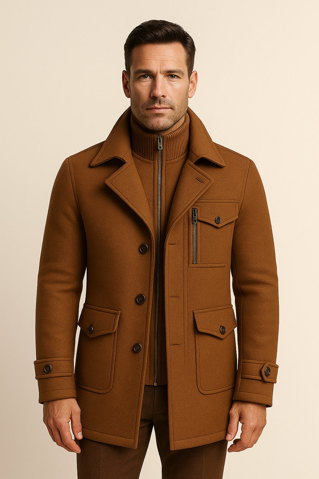 Manteau Melvin Field Orange