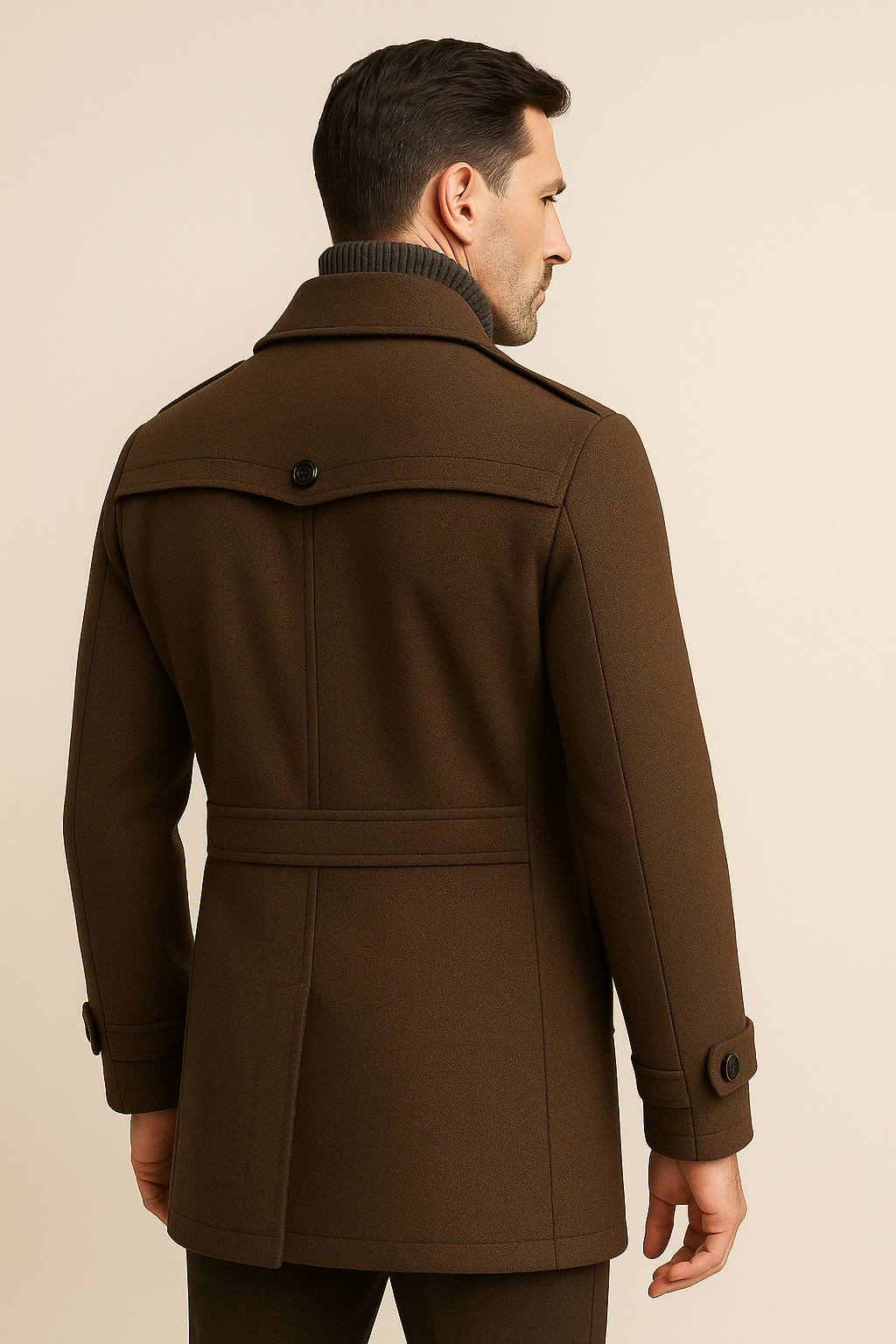 Manteau Melvin Field Marron
