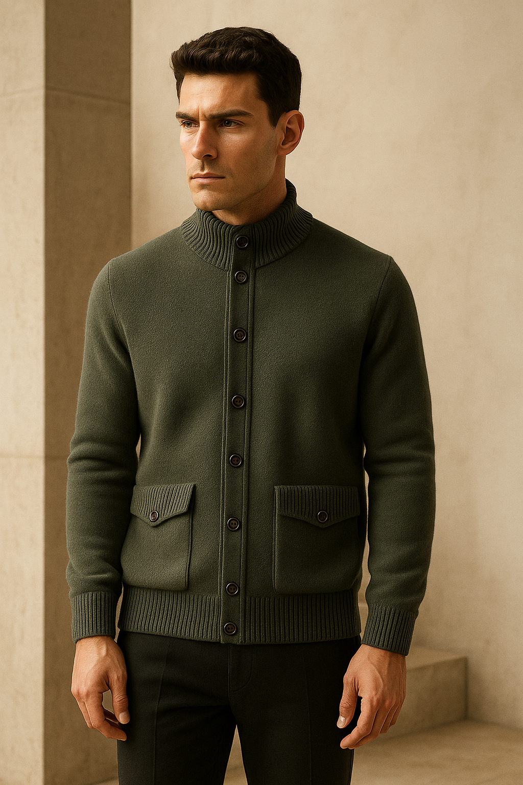 Cardigan en Cachemire Giotto Forêt