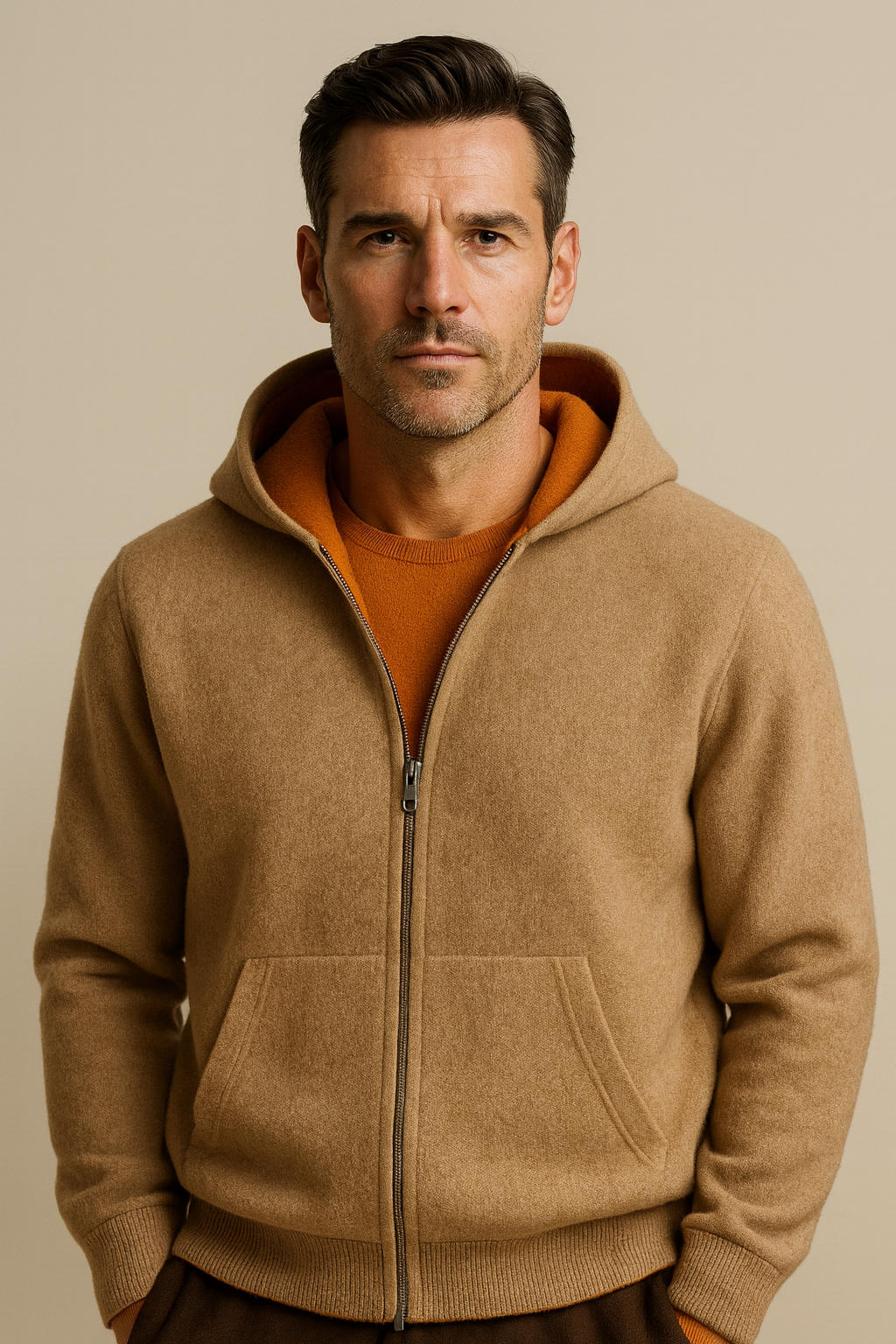 Gilet Zippé Marco Sable
