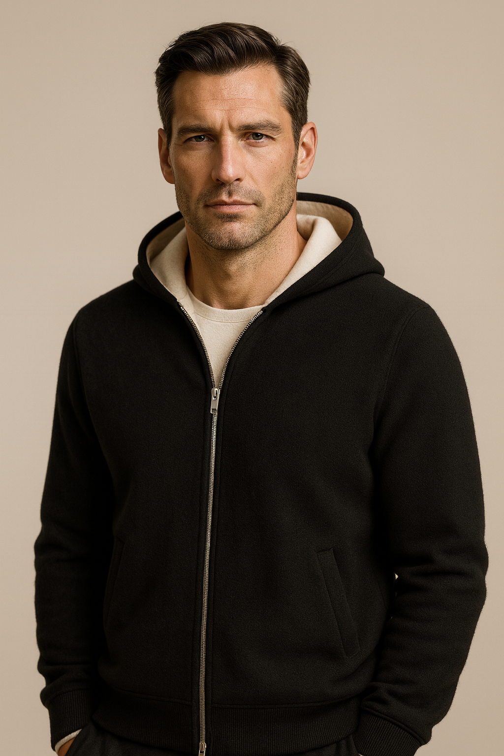 Gilet Zippé Marco Ivoire