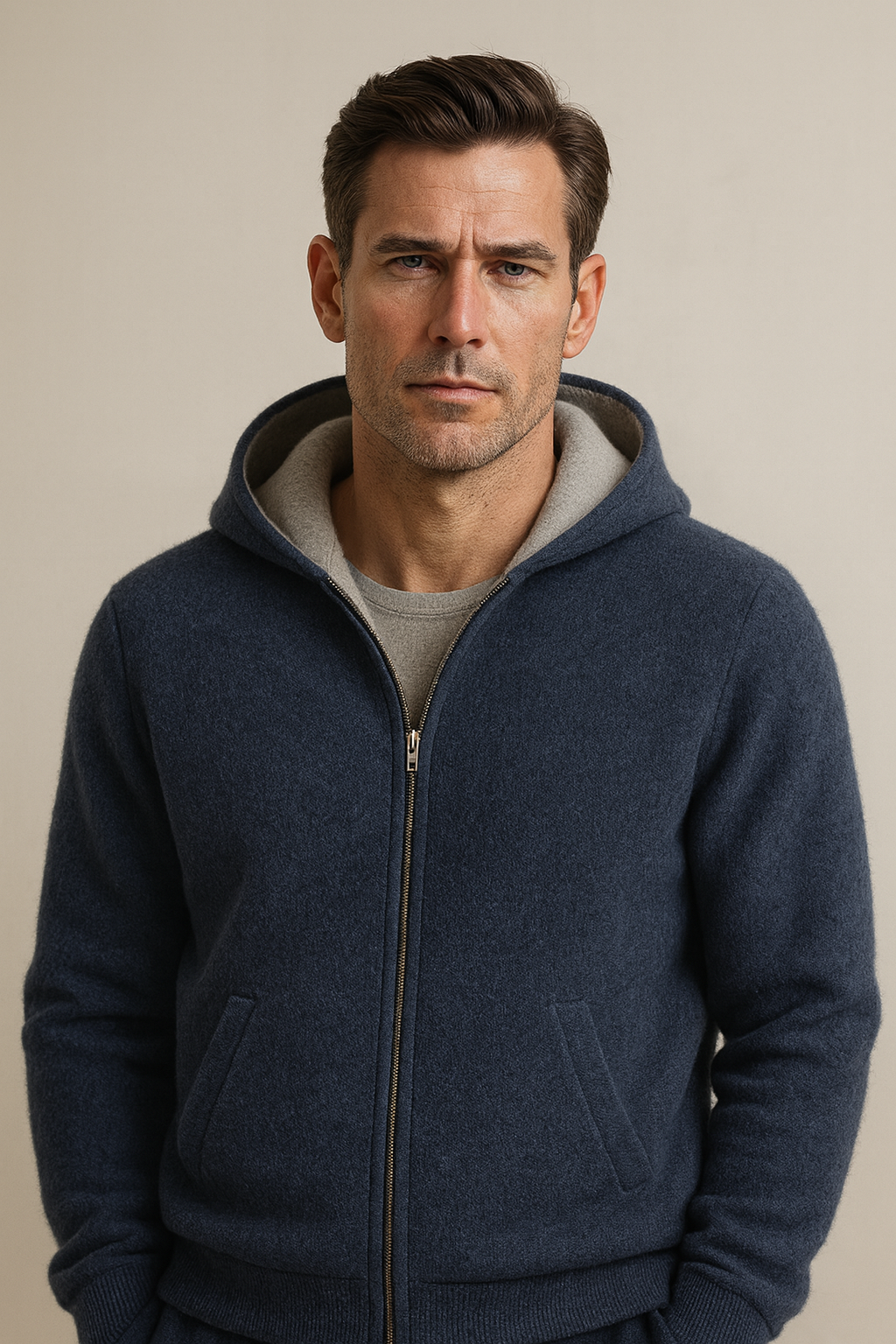 Gilet Zippé Marco Gris