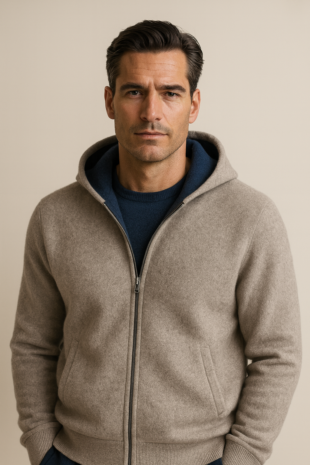 Gilet Zippé Marco Gris