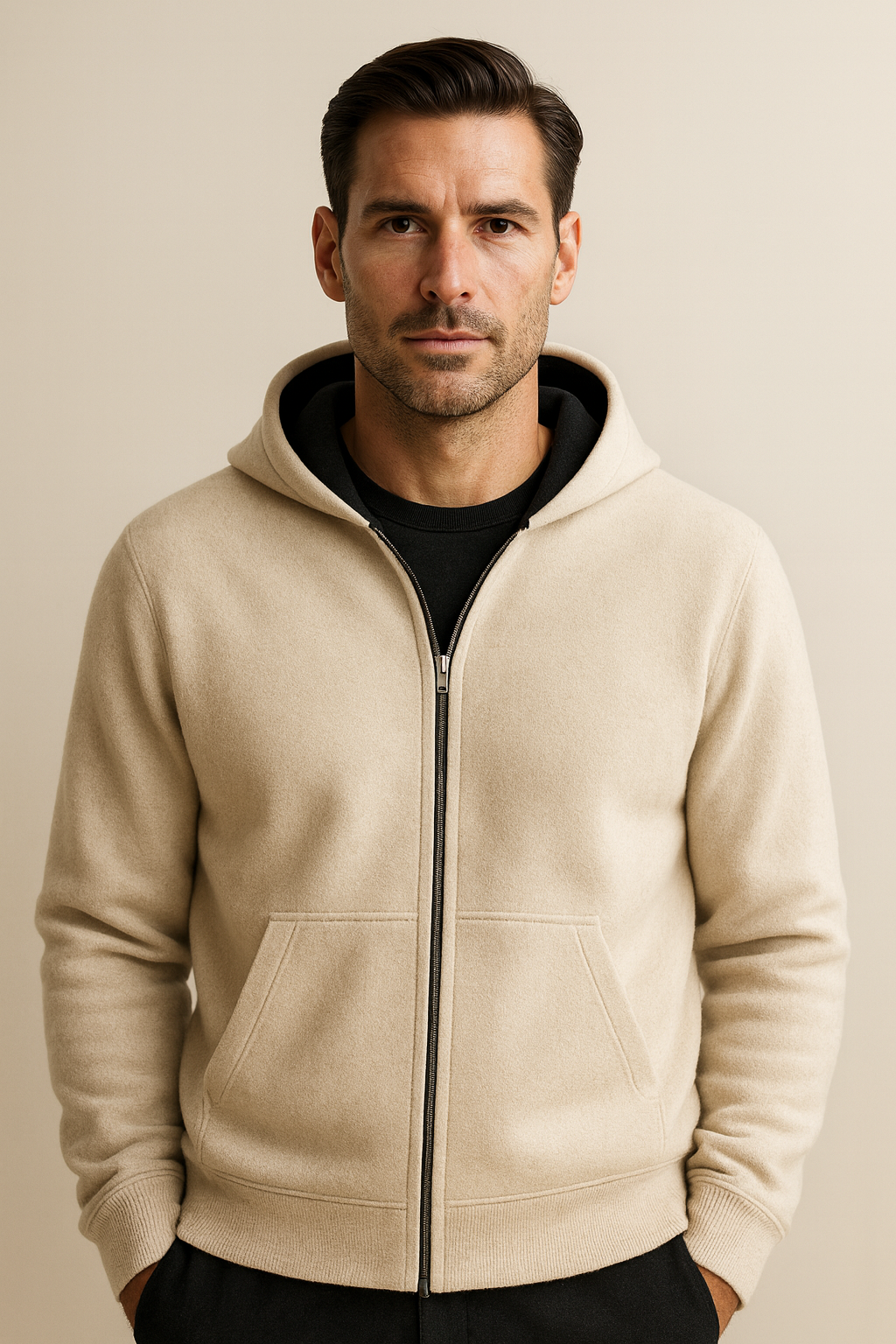 Gilet Zippé Marco Ivoire