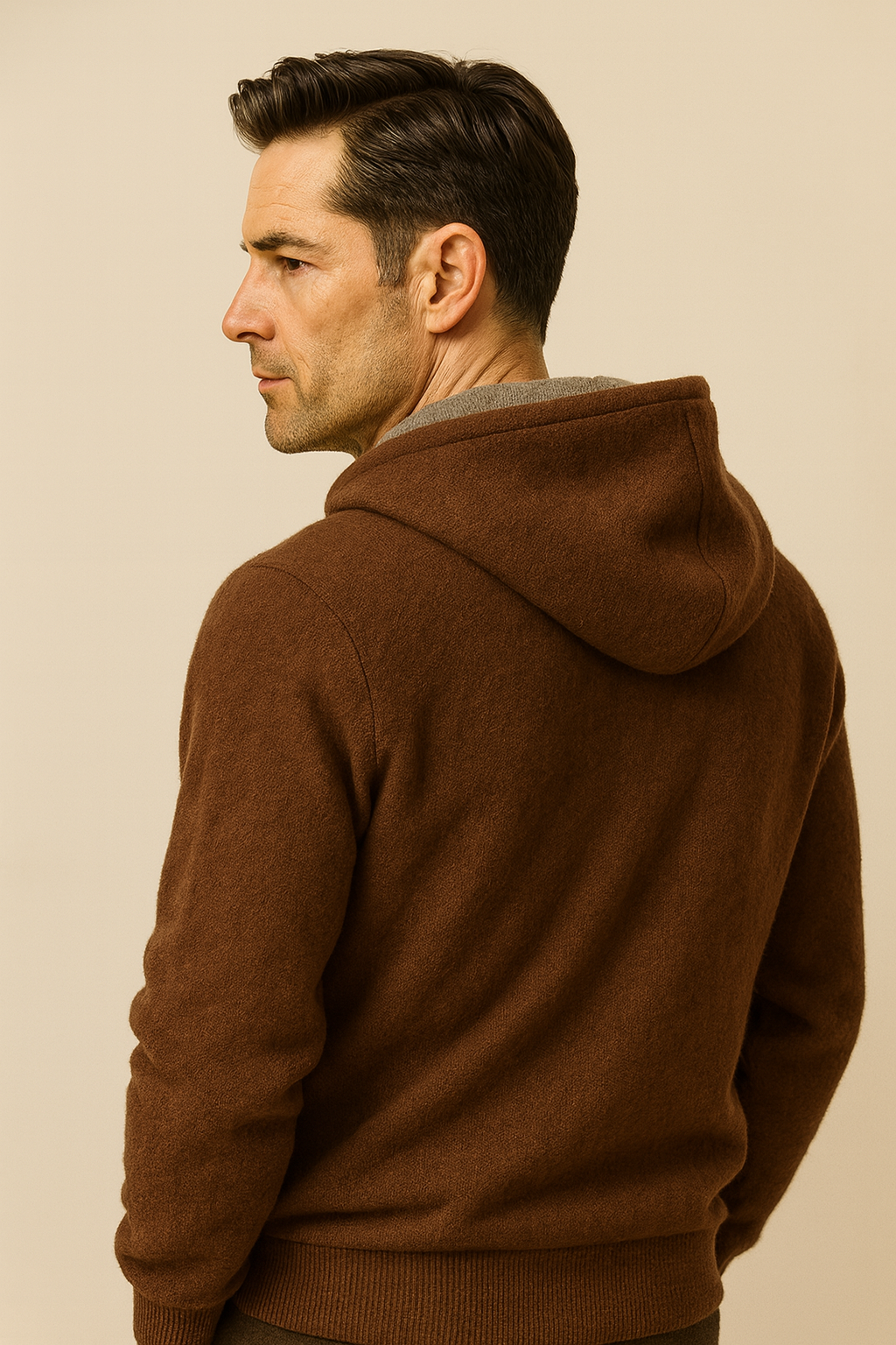Gilet Zippé Marco Marron