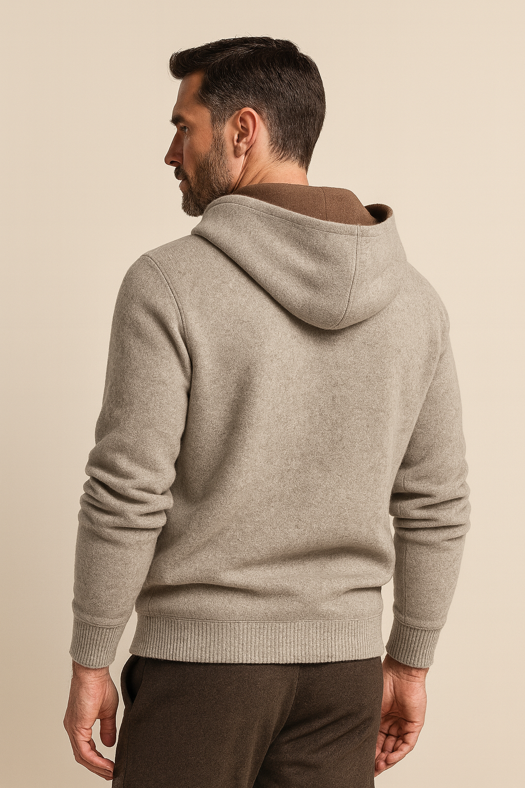 Gilet Zippé Marco Marron