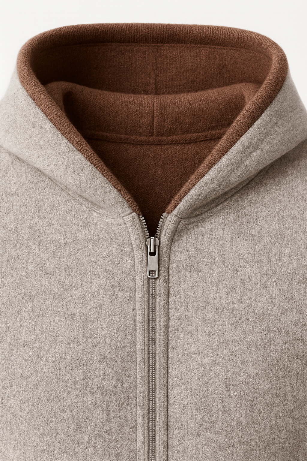 Gilet Zippé Marco Marron