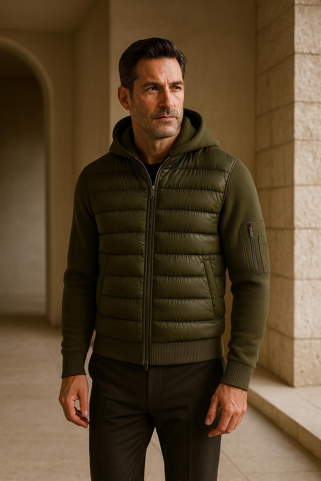 Veste Zip Valmero Verte