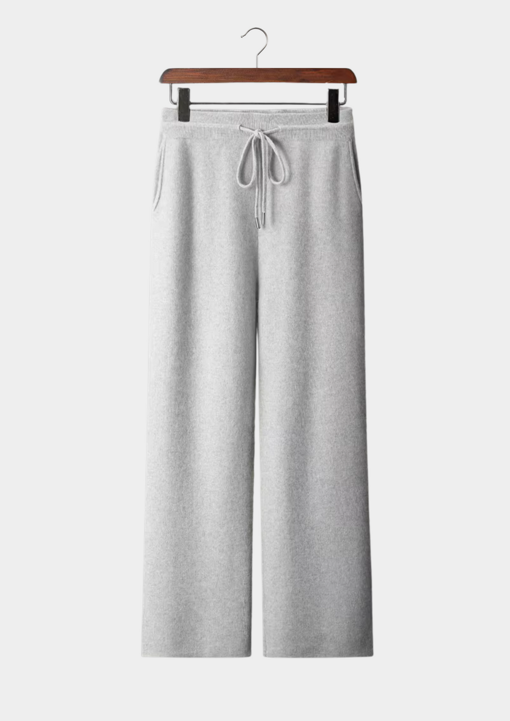 PANTALONI COMODI IN PREGIATO CACHEMIRE