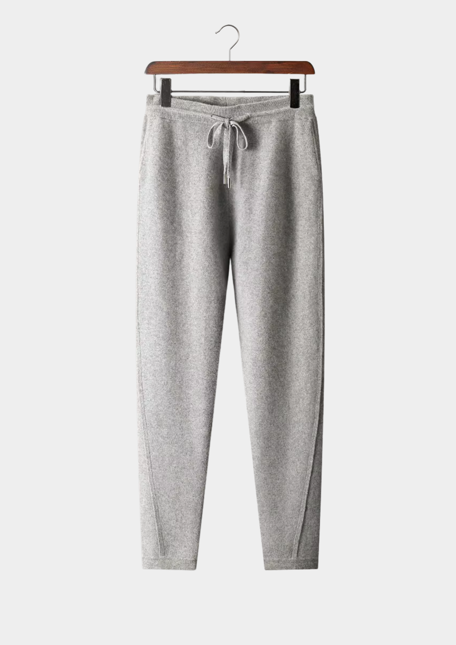 PANTALONI ATTILLATI IN PREGIATO CASHMERE