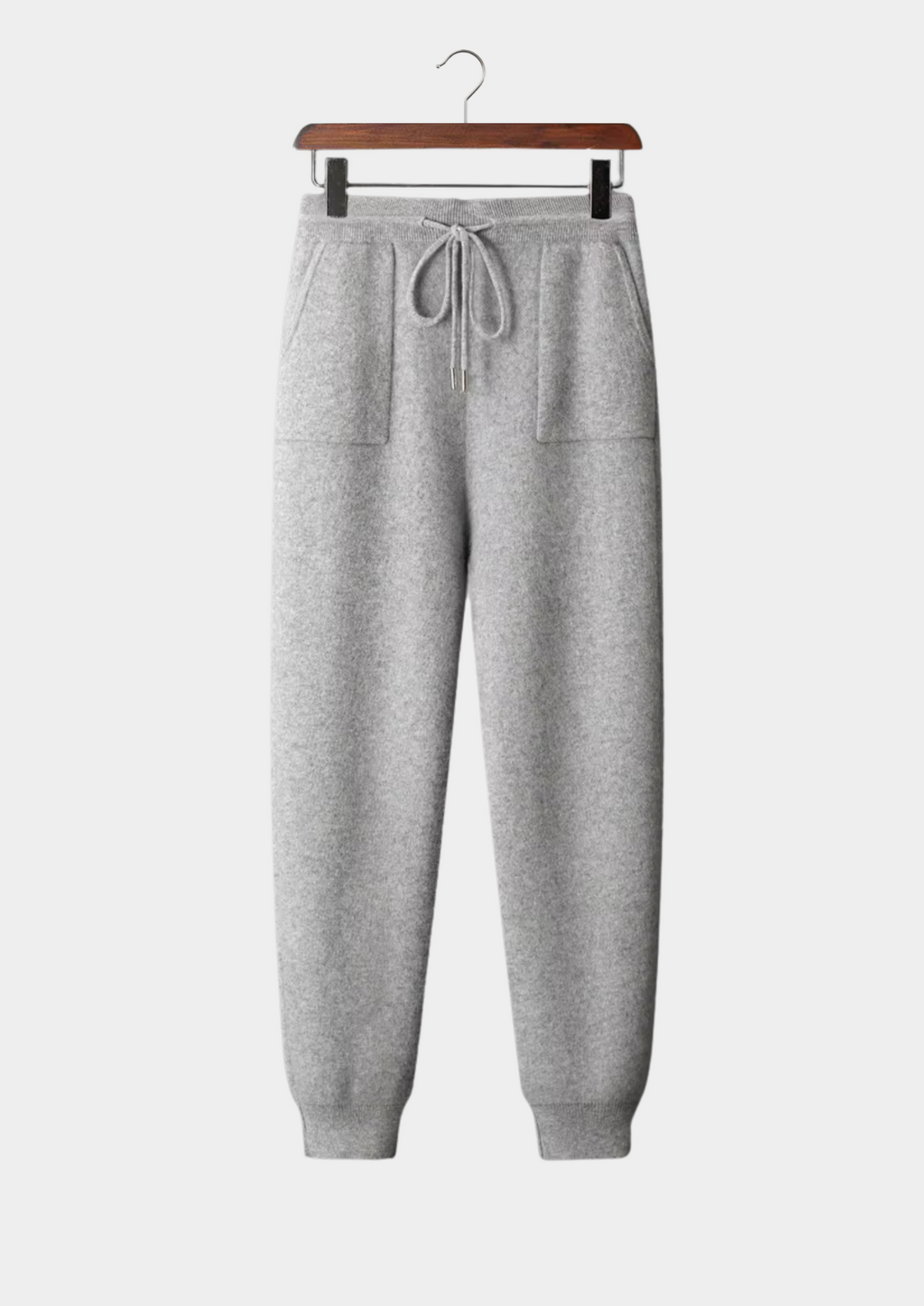 PANTALONI DA TEMPO LIBERO IN PREGIATO CASHMERE