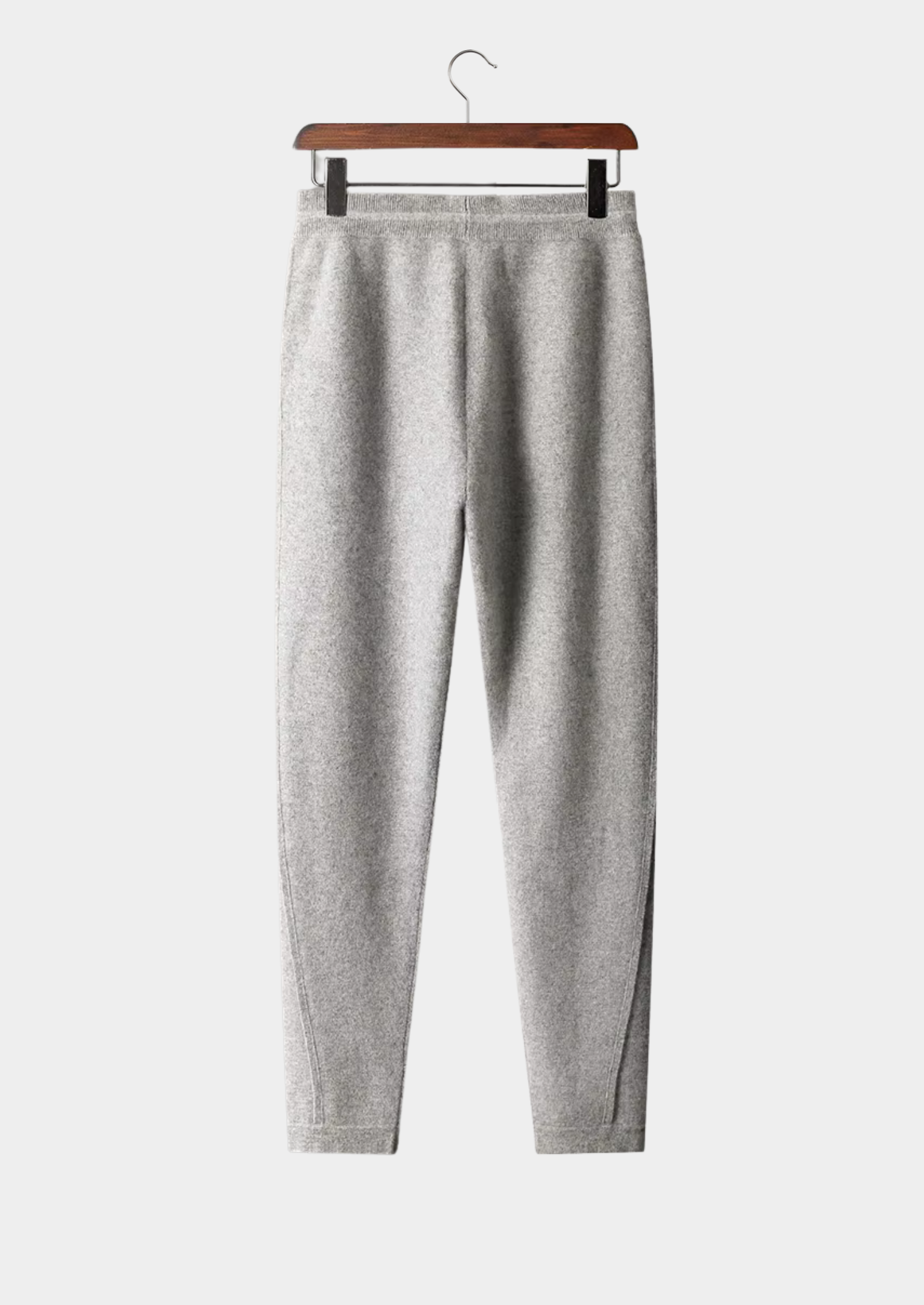 PANTALONI ATTILLATI IN PREGIATO CASHMERE