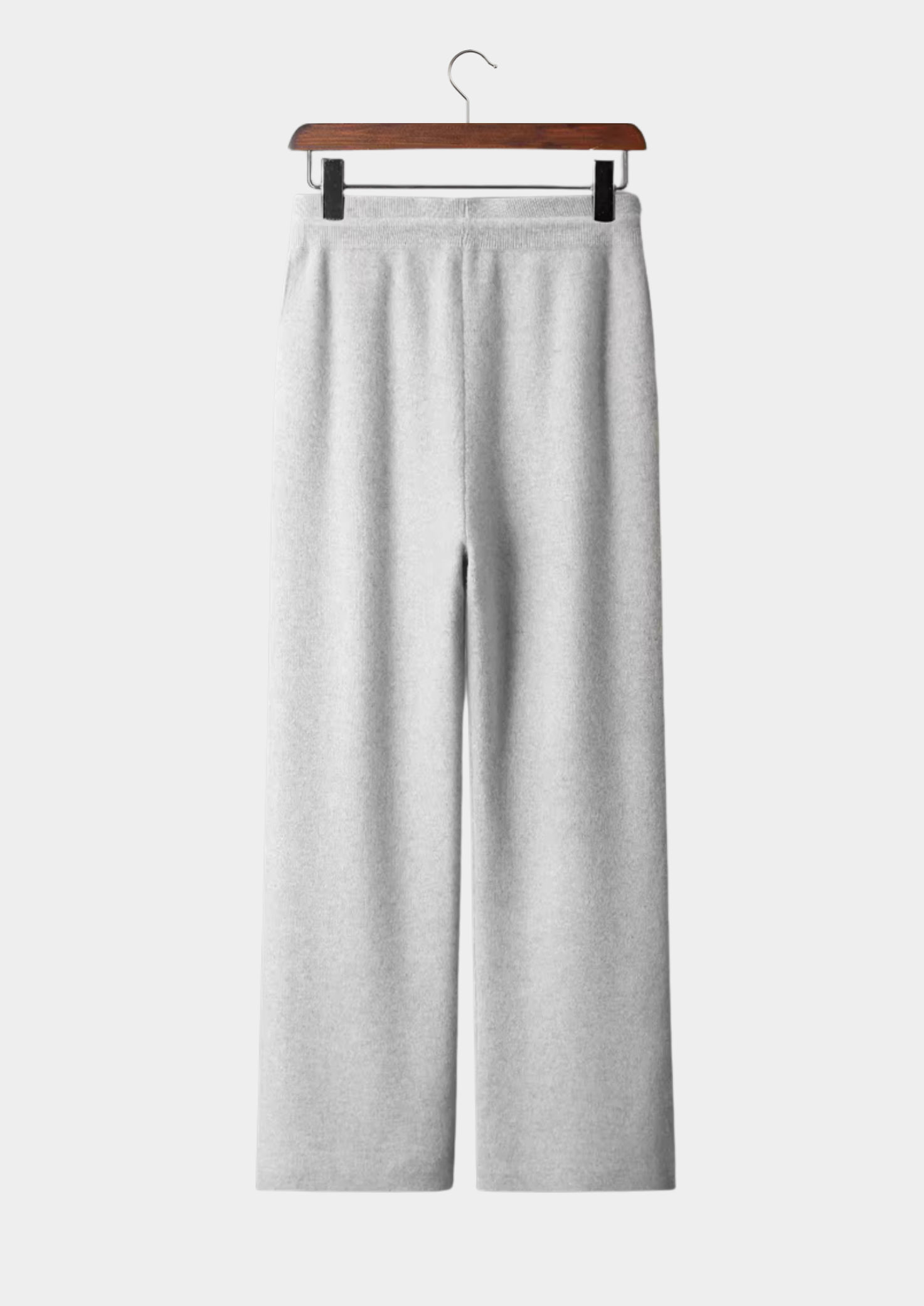 PANTALONI COMODI IN PREGIATO CACHEMIRE