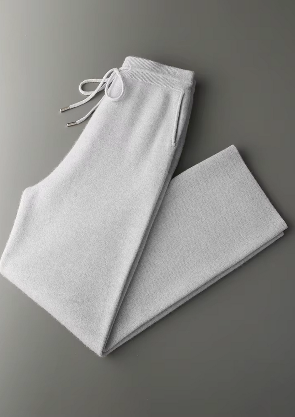 PANTALONI COMODI IN PREGIATO CACHEMIRE