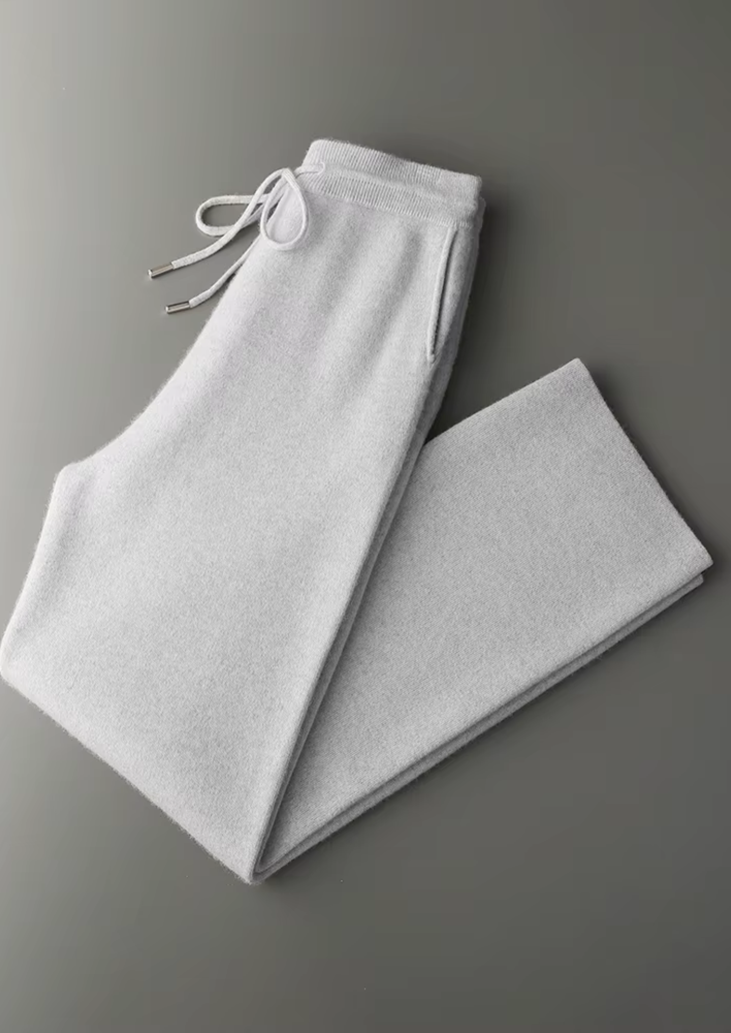 PANTALONI COMODI IN PREGIATO CACHEMIRE