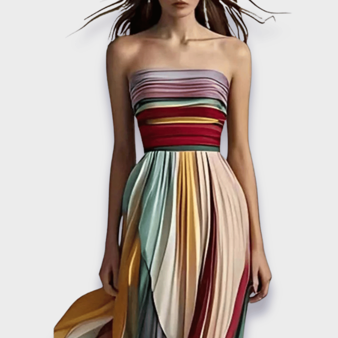 Marchmel | Robe longue plissée sans bretelles pour femme