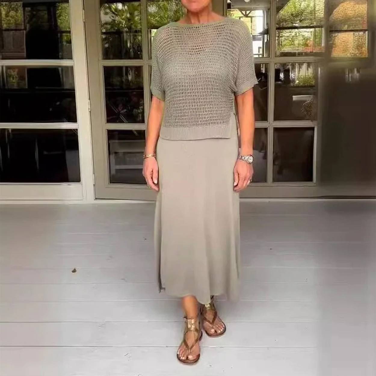 Marchmel | Femme Robe en Maille Aérée