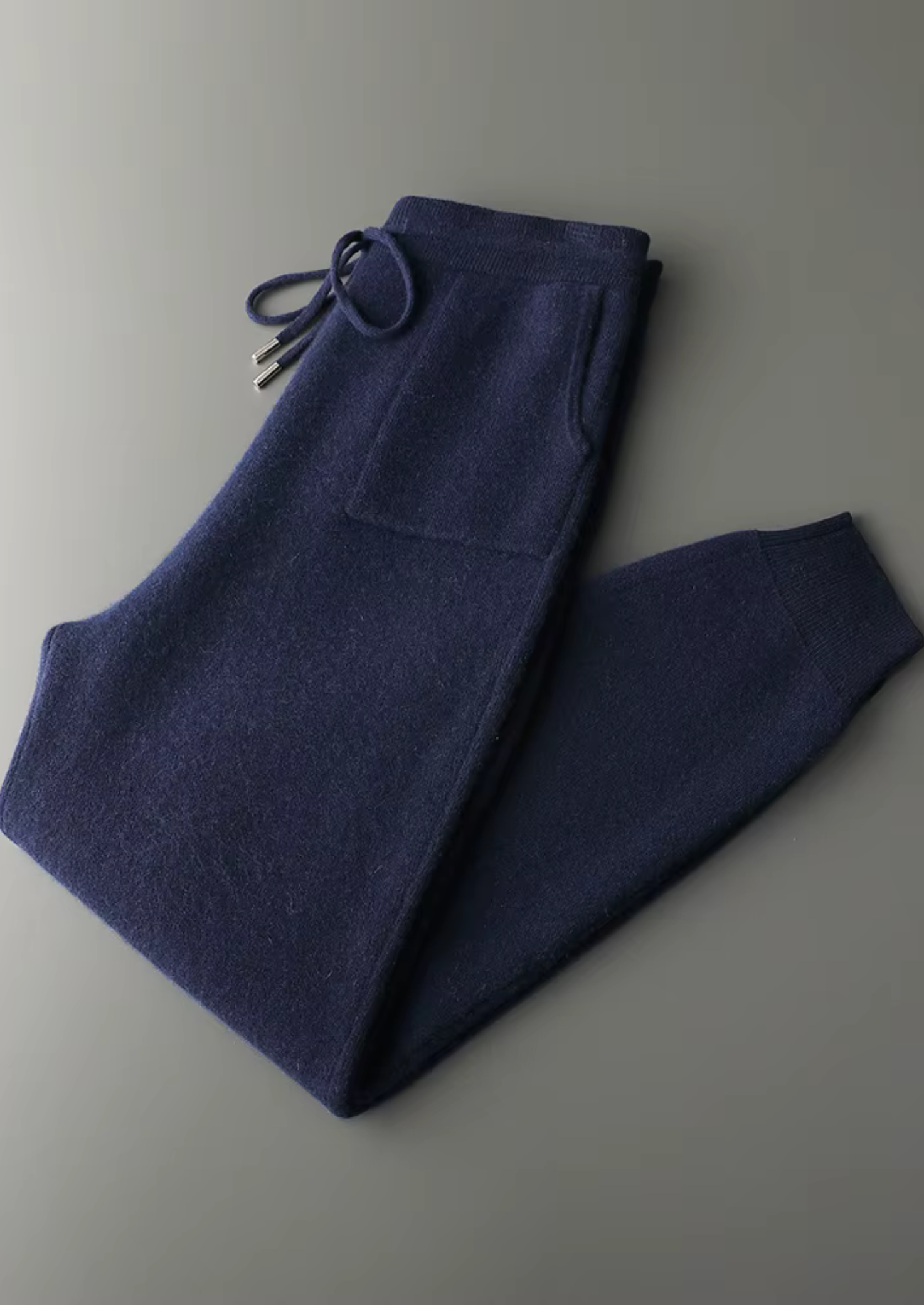 PANTALONI DA TEMPO LIBERO IN PREGIATO CASHMERE