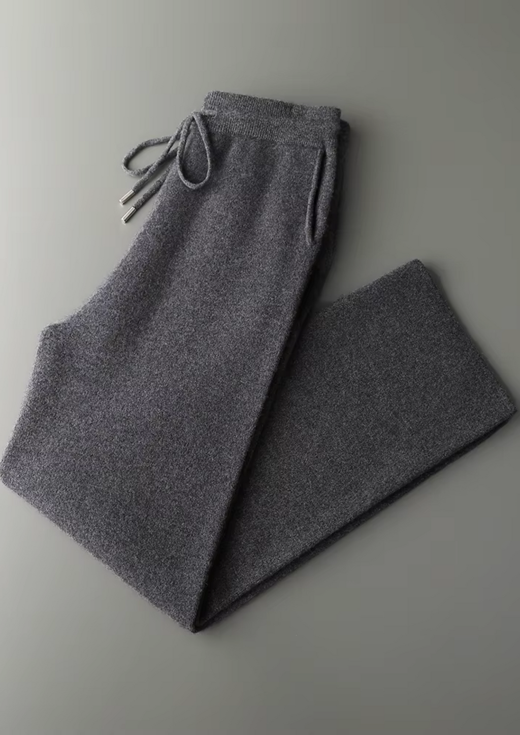 PANTALONI COMODI IN PREGIATO CACHEMIRE