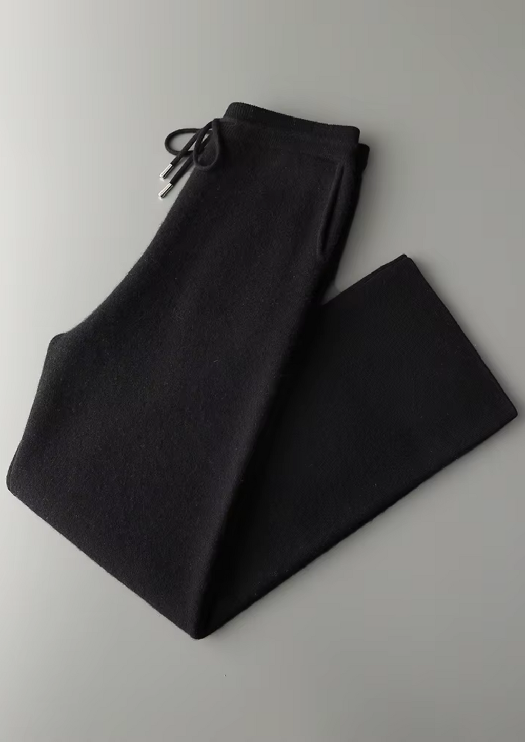 PANTALONI COMODI IN PREGIATO CACHEMIRE
