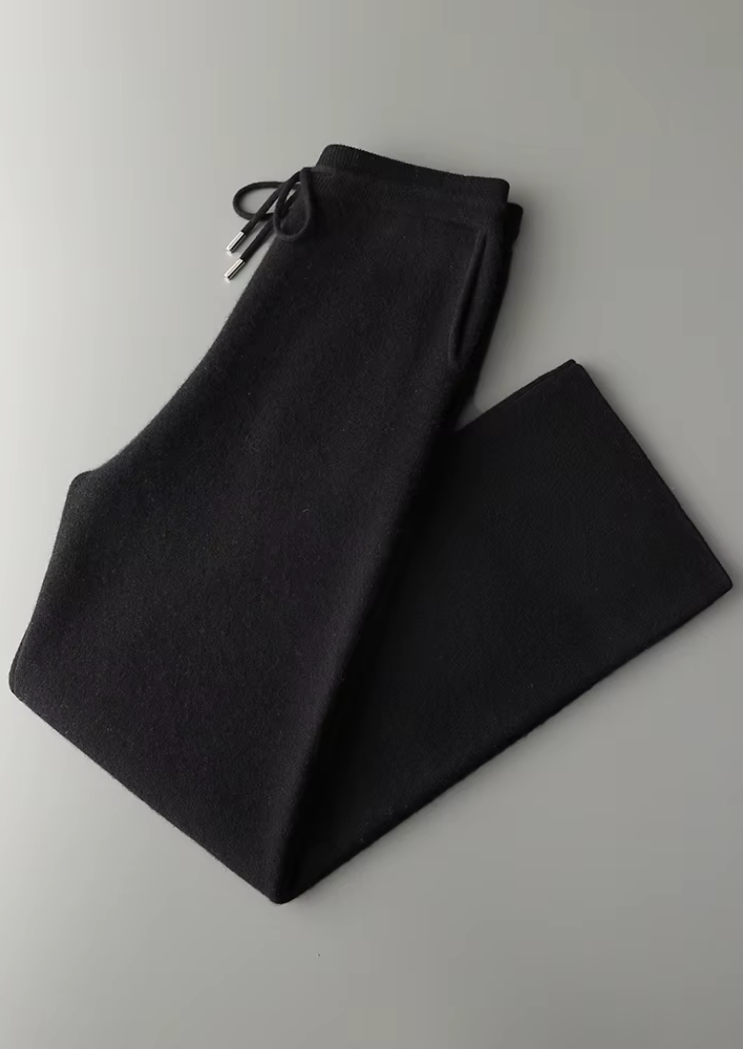 PANTALONI COMODI IN PREGIATO CACHEMIRE