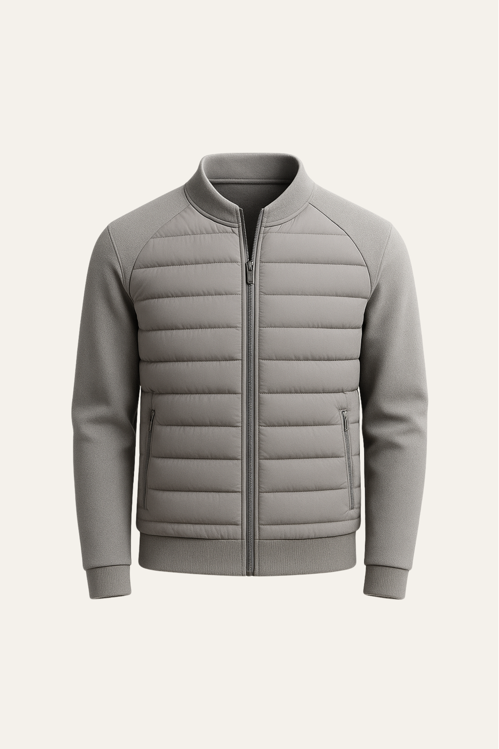 Veste Padded en Laine Bellori Grise