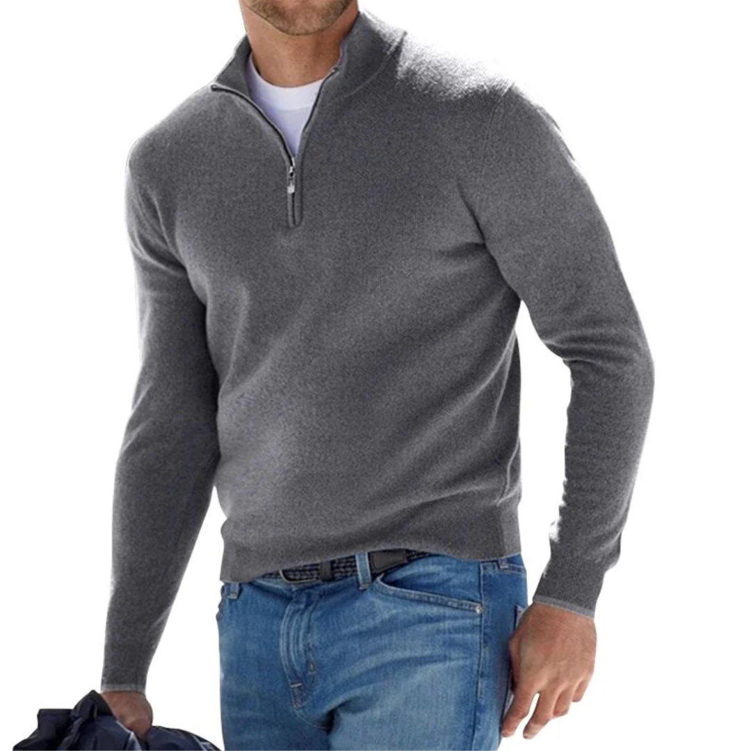 Marchmel | Homme Pull Col Zippé Élégant Hiver